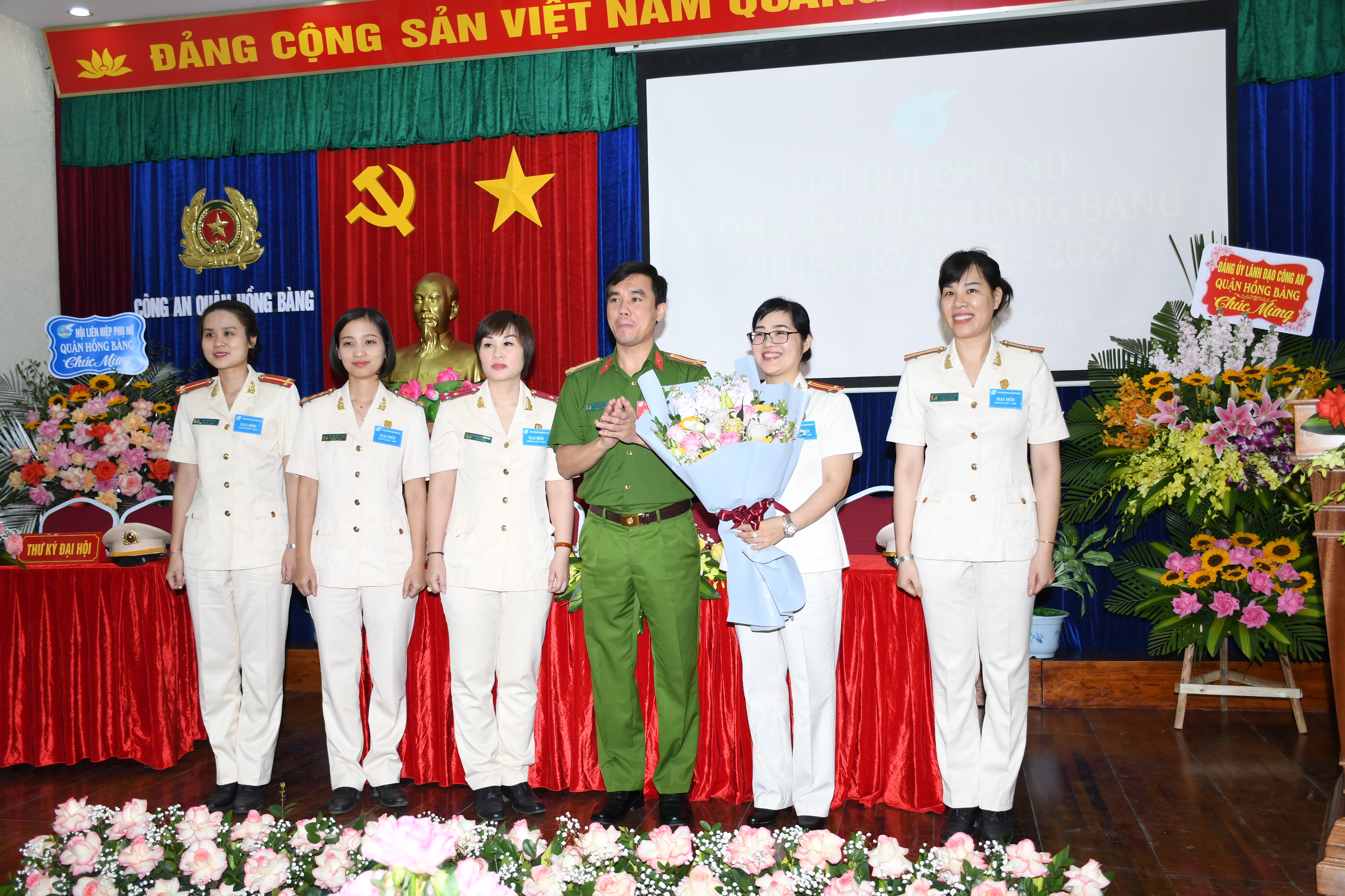 Hội Phụ nữ Công an quận Hồng Bàng tổ chức  thành công Đại hội nhiệm kỳ 2021 – 2026